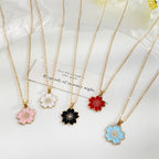 Elegant Cherry Blossom Pendant Necklace For Women