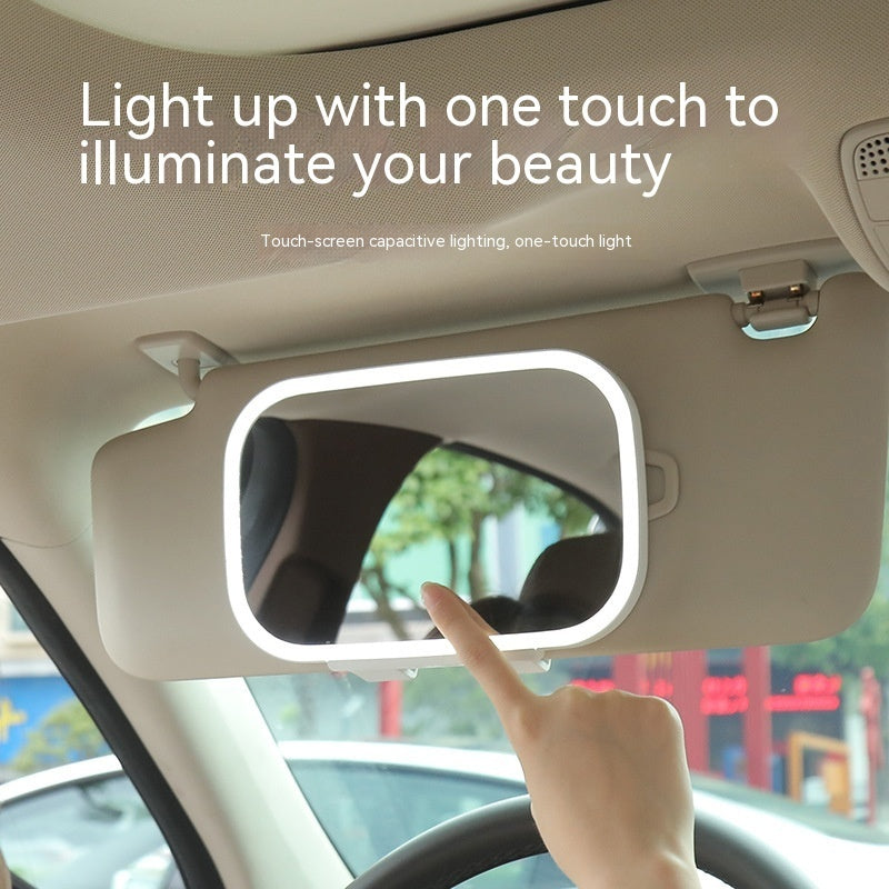 Car Makeup LED Light Mirror