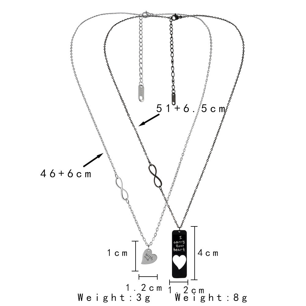 Perfect Match – Interlocking Couple Necklace Set