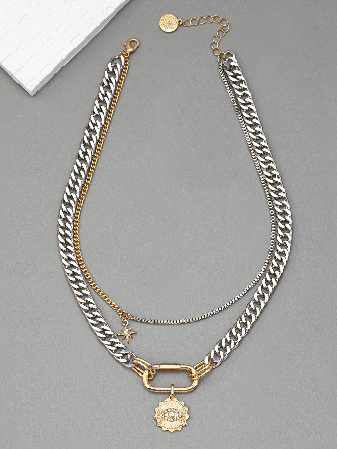 Royal Evil Eye Clavicle Chain