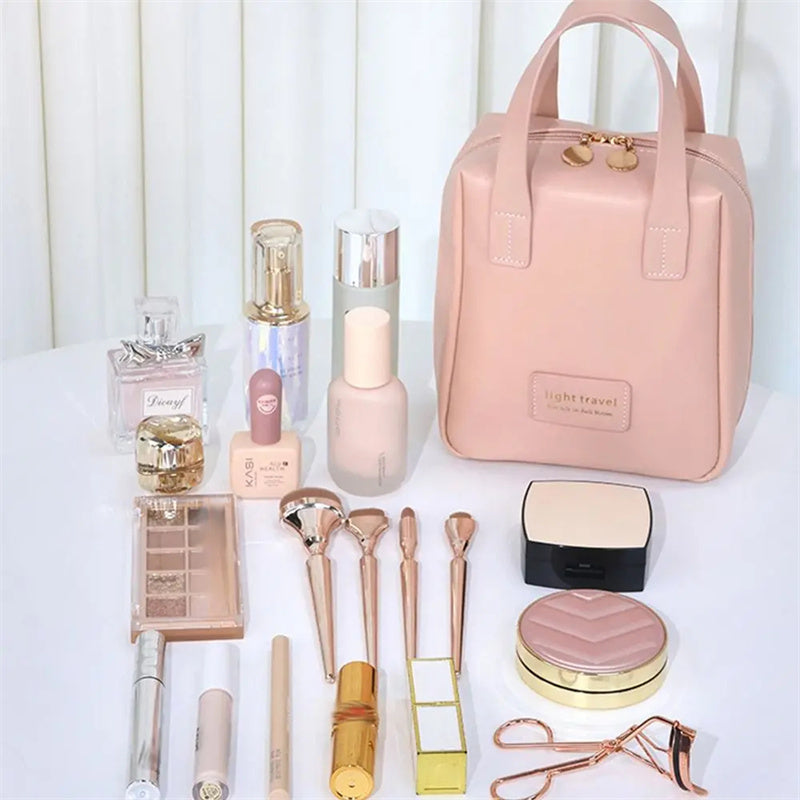 Shell Shape PU Leather Cosmetic Bag