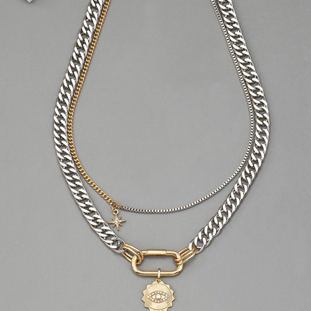 Royal Evil Eye Clavicle Chain