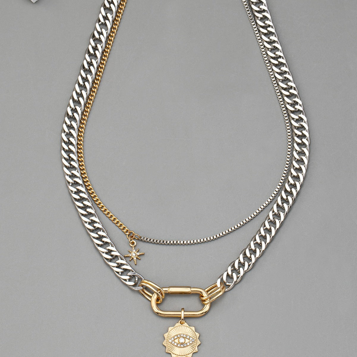 Royal Evil Eye Clavicle Chain