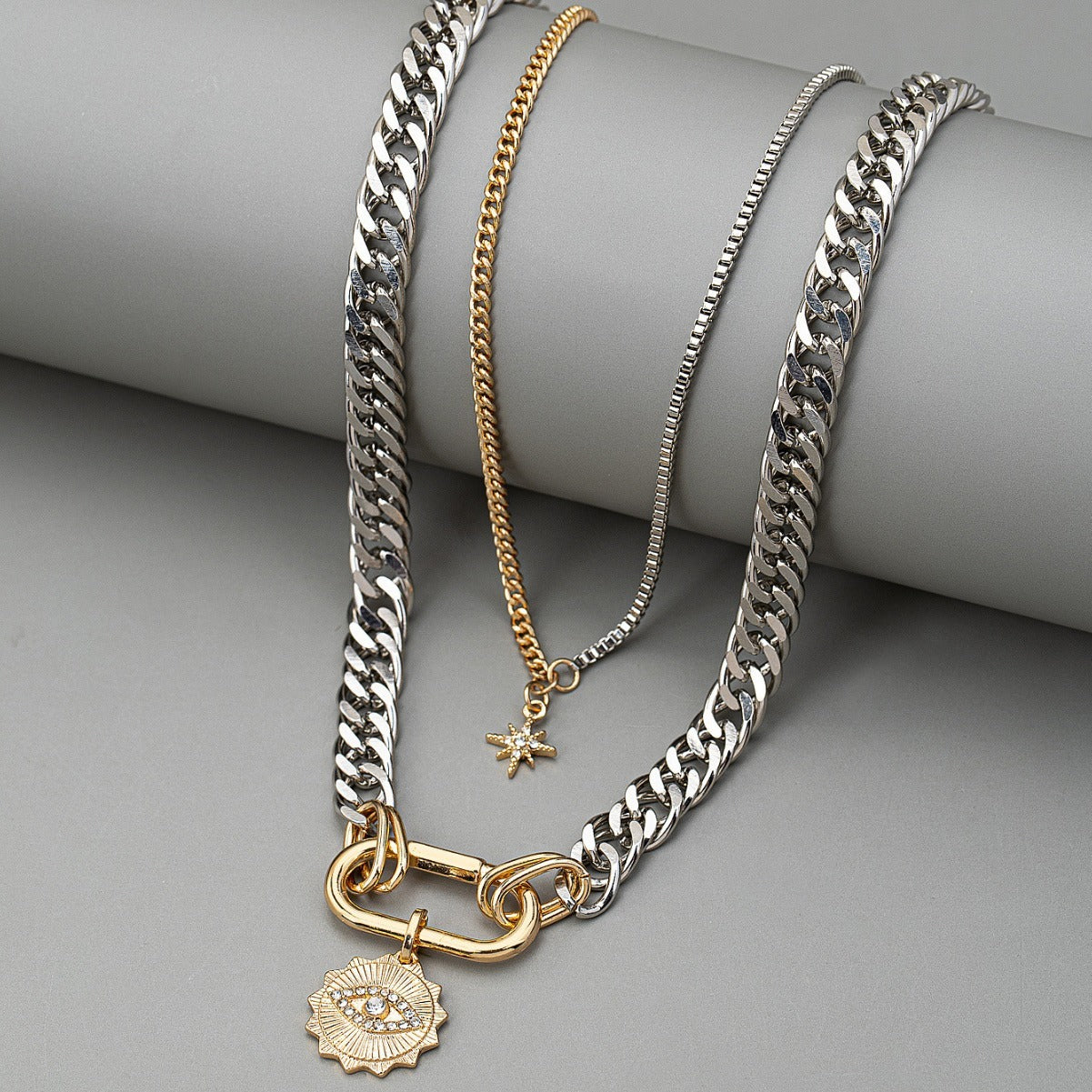 Royal Evil Eye Clavicle Chain