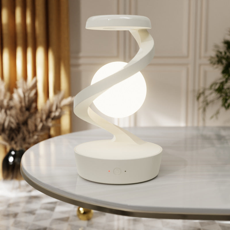 Celestia - Rotating Moon Desk Lamp With Phone Wireless Charging