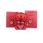 Eternal Rose Teddy Bear Gifts Box With Necklace
