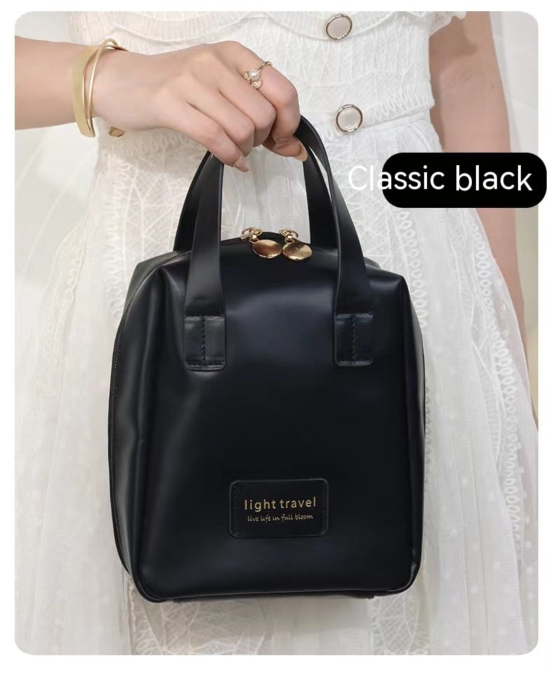 Shell Shape PU Leather Cosmetic Bag