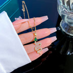Cleopatra - Luxury Green Eyed Snake Necklace