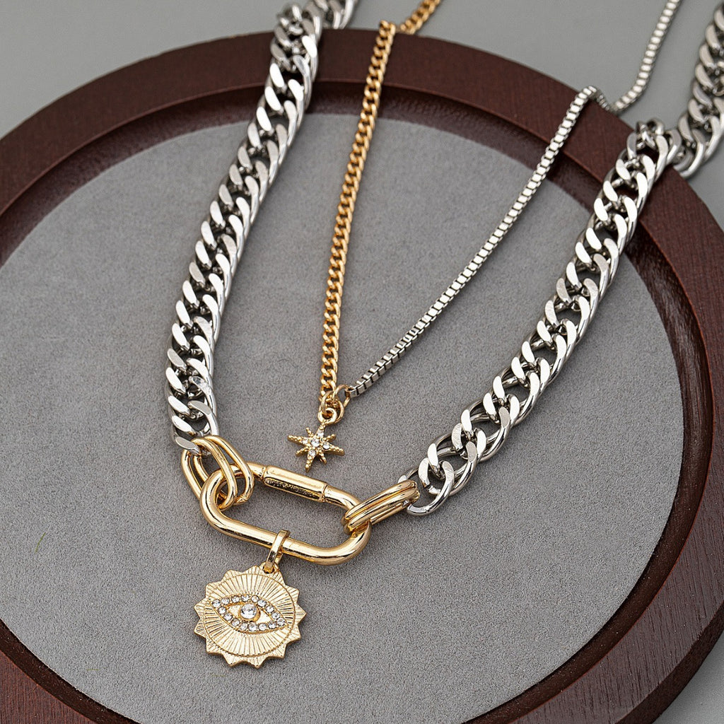 Royal Evil Eye Clavicle Chain