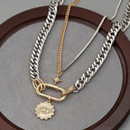 Royal Evil Eye Clavicle Chain