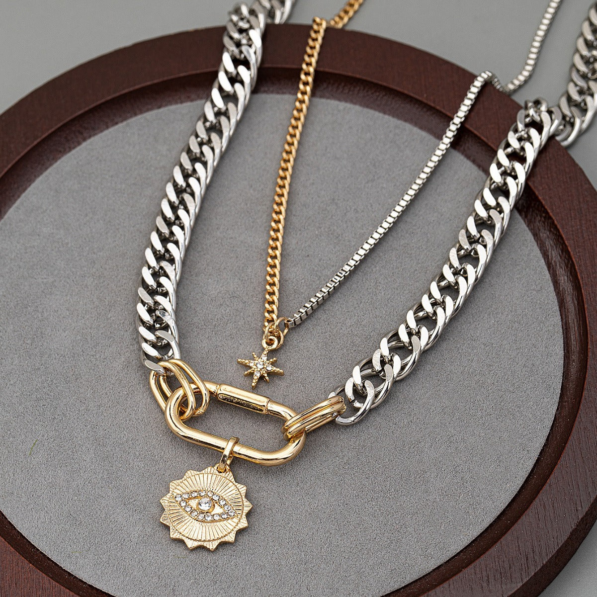 Royal Evil Eye Clavicle Chain