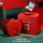 Rose Heartbox with Necklace & Secret Love Note