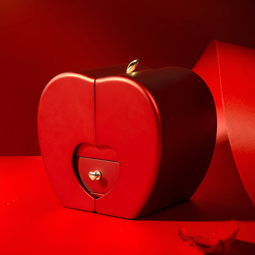 Rose Heartbox with Necklace & Secret Love Note