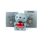 Eternal Rose Teddy Bear Gifts Box With Necklace