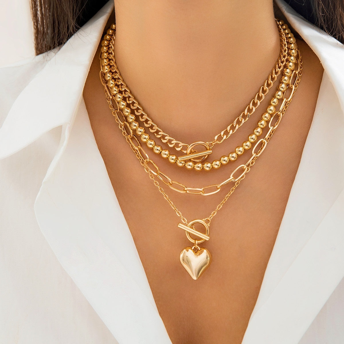 Ethereal Glow – Layered Necklace for Modern Women