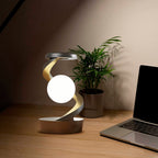Celestia - Rotating Moon Desk Lamp With Phone Wireless Charging